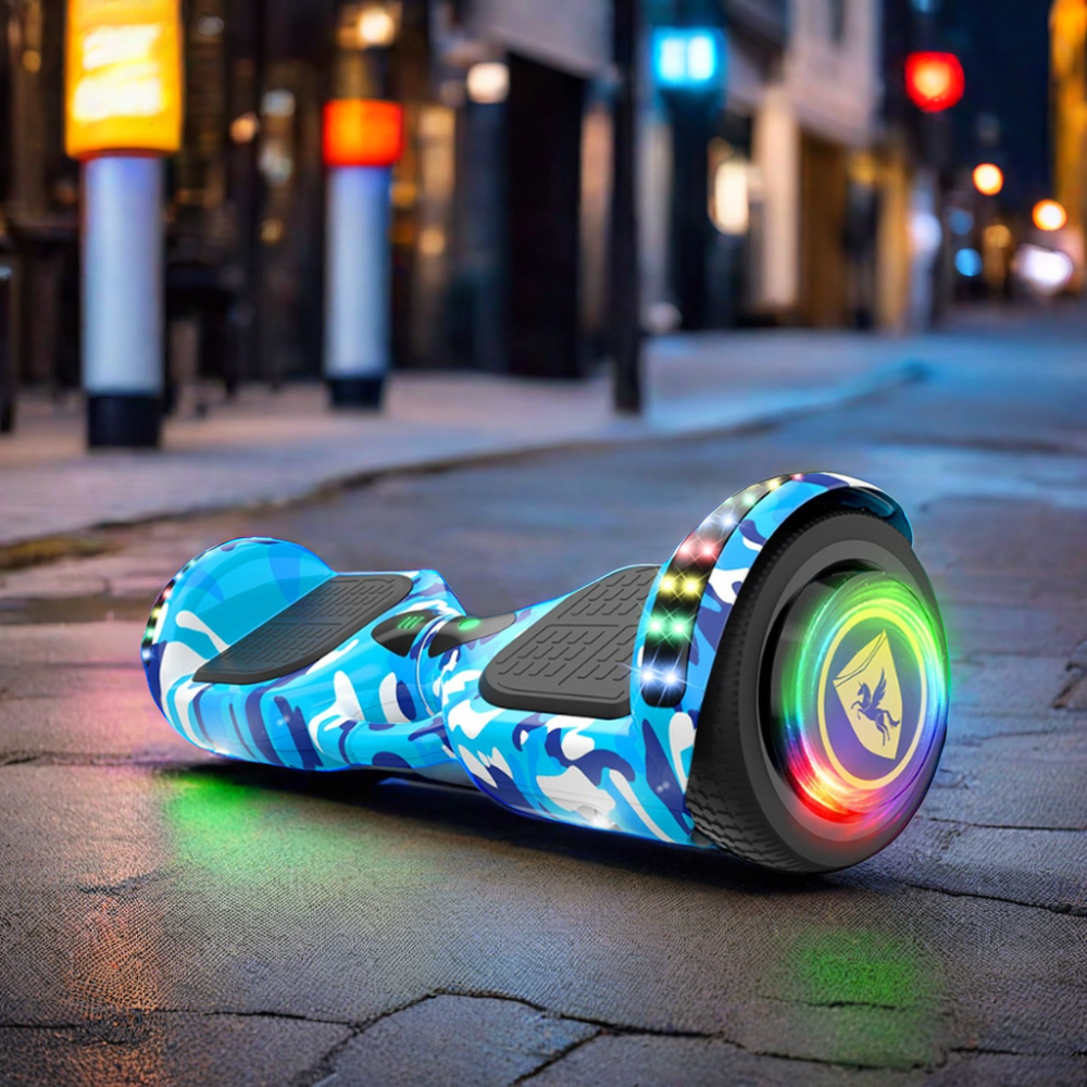 Hoverboard 36V 350W con App + Luces LED | Ruedas 6,5” (Opc. 8/10”) | Vel. 14 km/h | Hasta 150 kg | Modelo HL06