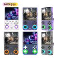 Consola Retro Portátil R36 Ultra (Linux) con WiFi 2.4G | RK3326 1.5GHz | 1GB RAM + 8GB eMMC | Batería 3000mAh | Estilo Transparente “Gamegaga”