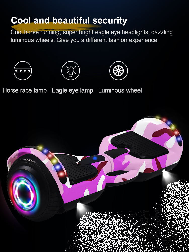 Hoverboard 36V 350W con App + Luces LED | Ruedas 6,5” (Opc. 8/10”) | Vel. 14 km/h | Hasta 150 kg | Modelo HL06