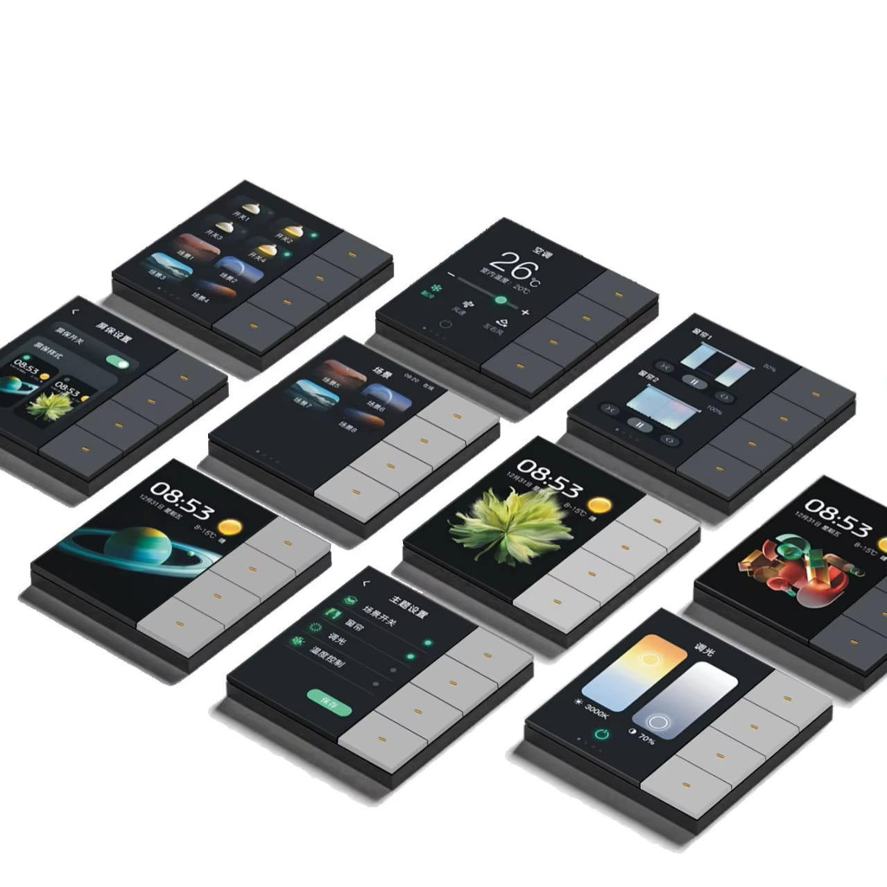 Panel de Control Domótico Tuya 10,1” con Alexa | Pantalla Táctil OLED 1080p + Hub Zigbee + Intercom