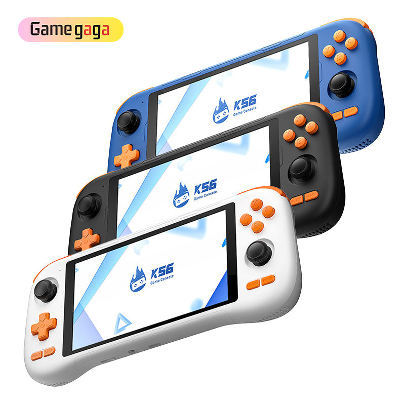 Consola Gaming Portátil KINHANK K56 (Android 14) | Pantalla Táctil 5.5” FHD 1080p | 6GB RAM + 128GB eMMC | WiFi 2.4/5G + BT 5.0 | Batería 5000mAh | Retro/PS2