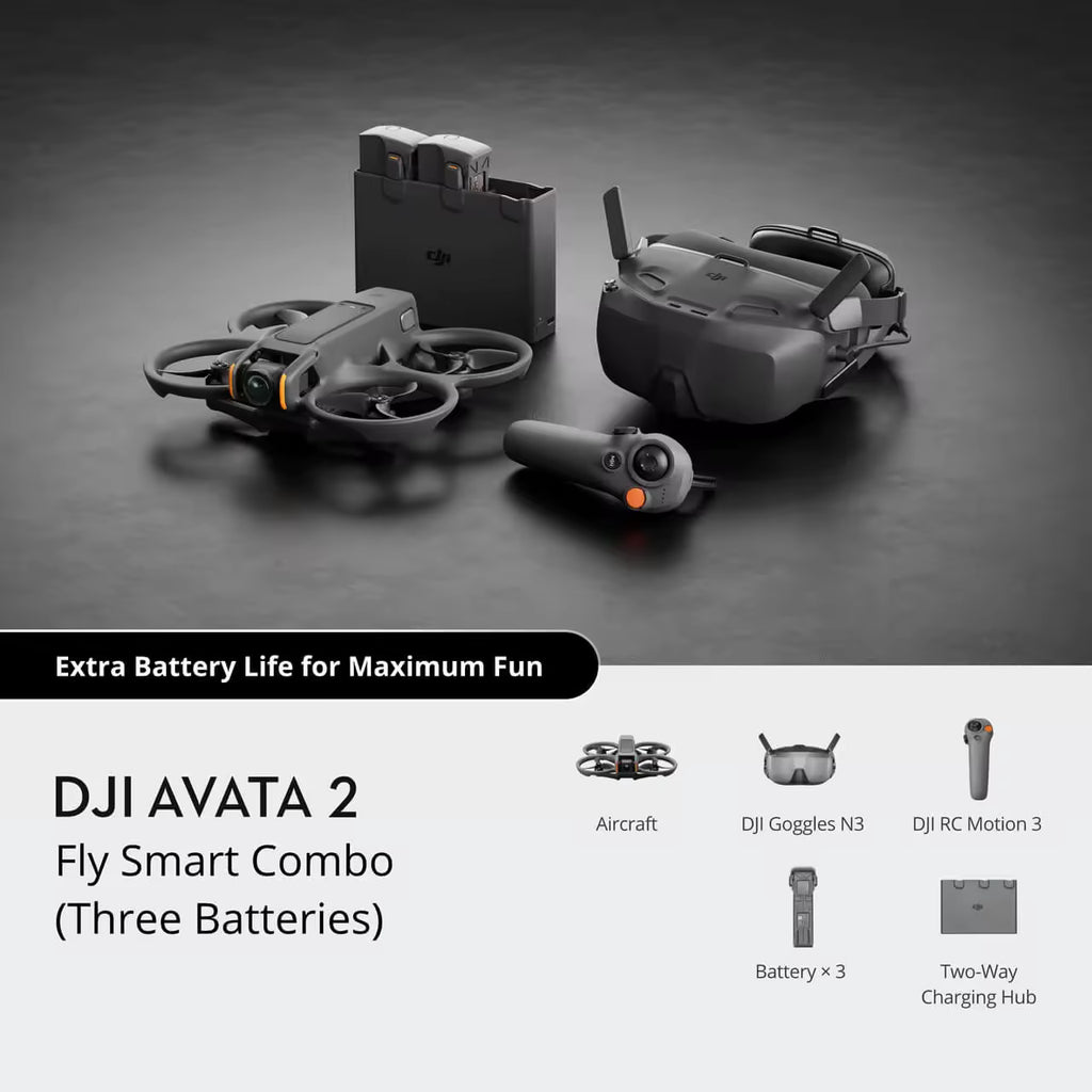 Dron FPV “Avata 2” 4K 60fps HDR con Gafas VR | GPS (Galileo/BeiDou) | Alcance hasta 13 km | 23 min | 12MP | 46GB | Motor Brushless | 377 g