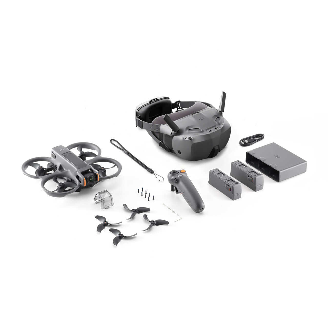 Dron FPV “Avata 2” 4K 60fps HDR con Gafas VR | GPS (Galileo/BeiDou) | Alcance hasta 13 km | 23 min | 12MP | 46GB | Motor Brushless | 377 g