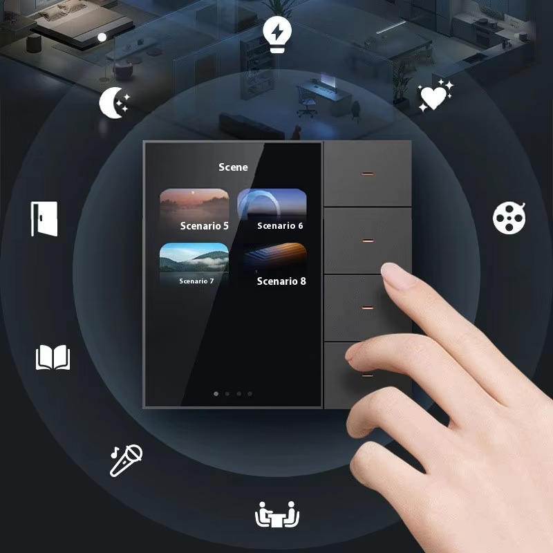 Panel de Control Domótico Tuya 10,1” con Alexa | Pantalla Táctil OLED 1080p + Hub Zigbee + Intercom